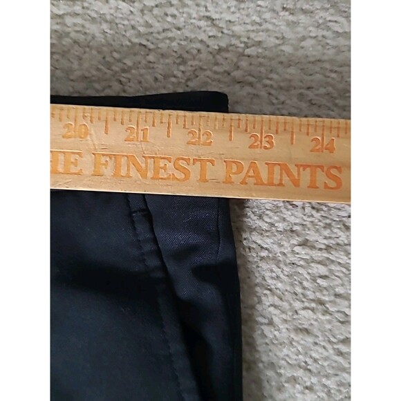 NWT Stafford Dress Pants Mens 44x30 Black Claasic Fit Wool Blend Travel Trousers - Picture 5 of 7